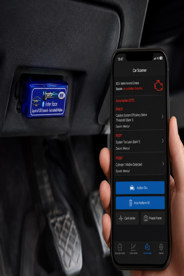 Vgate İcar VgateElm Mini Bluetooth 5.1 Yeni Nesil Arıza Tespit Cihazı