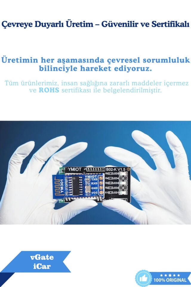 Vgate İcar Elm Obd2 Çift Anakartlı Bluetooth PIC18F25K80 Destekli DDT4ALL-TORQUE Pro-Dtcfix İOS Android Uyumlu