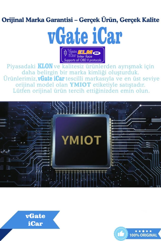 Vgate İcar Elm Obd2 Çift Anakartlı Bluetooth PIC18F25K80 Destekli DDT4ALL-TORQUE Pro-Dtcfix İOS Android Uyumlu