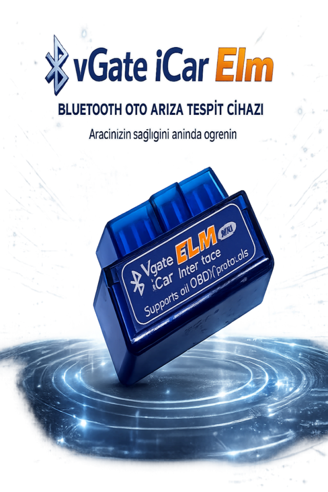 Vgate İcar Elm Obd2 Çift Anakartlı Bluetooth PIC18F25K80 Destekli DDT4ALL-TORQUE Pro-Dtcfix İOS Android Uyumlu