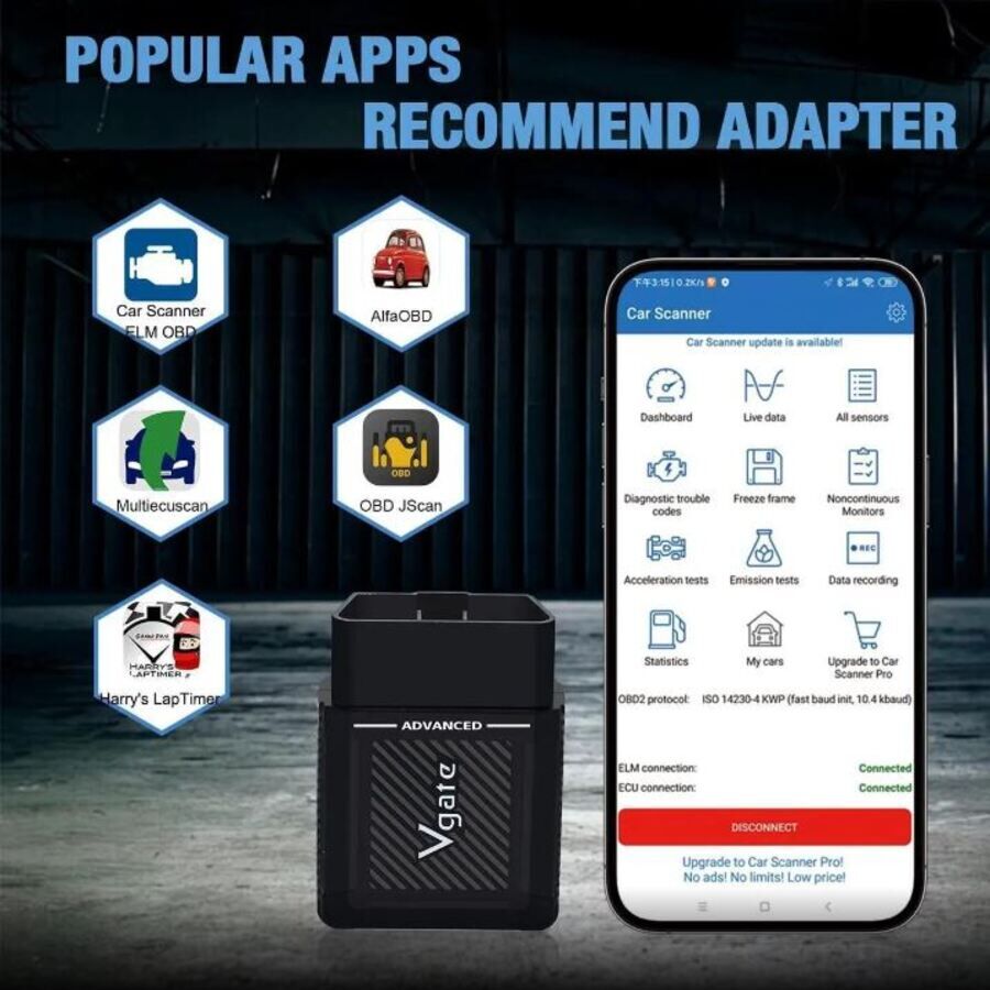 vLinker MS Gizli Özellik Açma ve Programlama ve Arıza Teşhis Cihazı  Multiecuscan, Forscan Bimmercode
