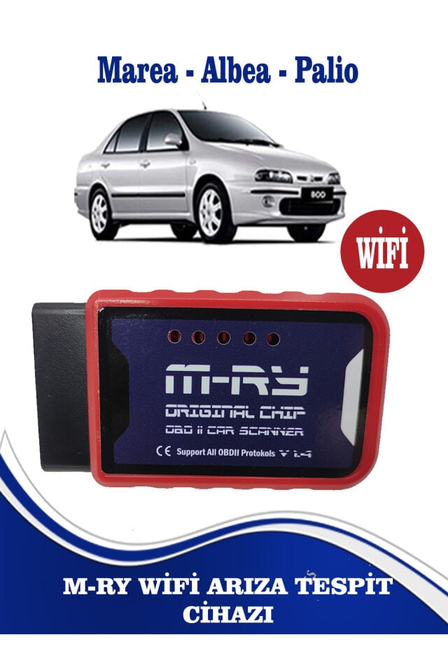 M-RY Wifi Fiat Egea Linea Doblo Fiorino Marea Albea Palio 500 Stilo Uyumlu wifi Arıza Tespit Cihazı