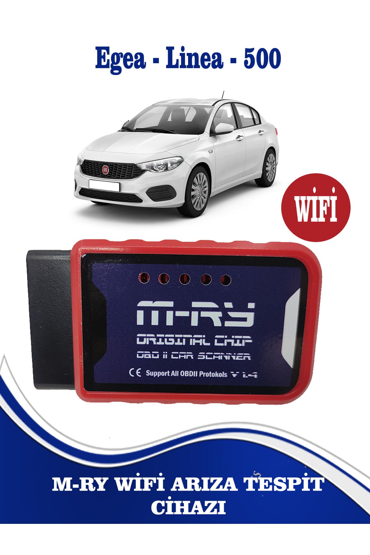 M-RY Wifi Fiat Egea Linea Doblo Fiorino Marea Albea Palio 500 Stilo Uyumlu wifi Arıza Tespit Cihazı