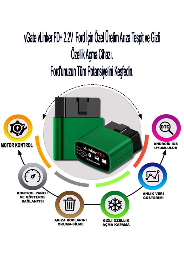 vGate vLinker FD Forscan Arıza Tespit ve Gizli Özellik Açma Cihazı
