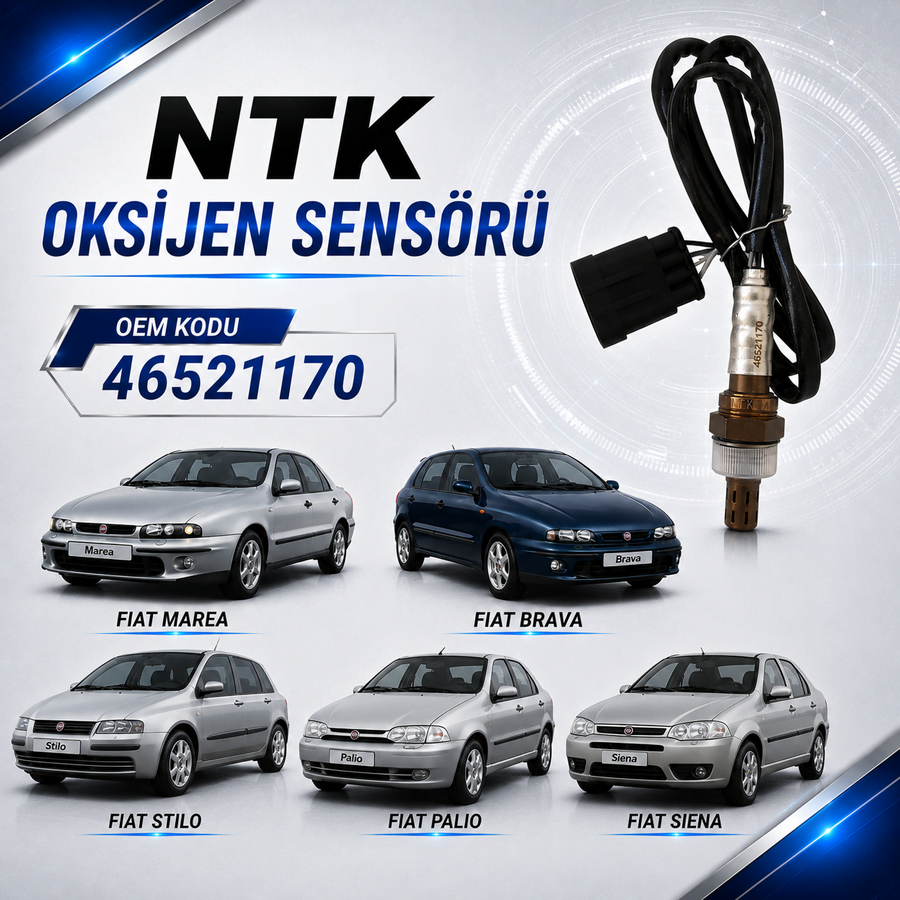 Fiat Marea Brava Siena Palio 1.6 Uyumlu NTK Oksijen Sensörü
