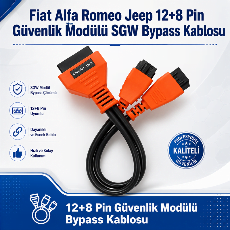 FİAT (DOBLO) CHRYSLER DODGE JEEP ALFA ROMEO UYUMLU 12+8 PİN GÜVENLİK MODÜLÜ SWG KABLOSU