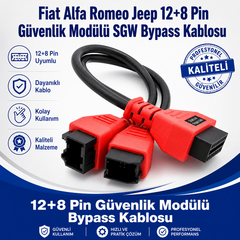FİAT (DOBLO) CHRYSLER DODGE JEEP ALFA ROMEO UYUMLU 12+8 PİN GÜVENLİK MODÜLÜ SWG KABLOSU