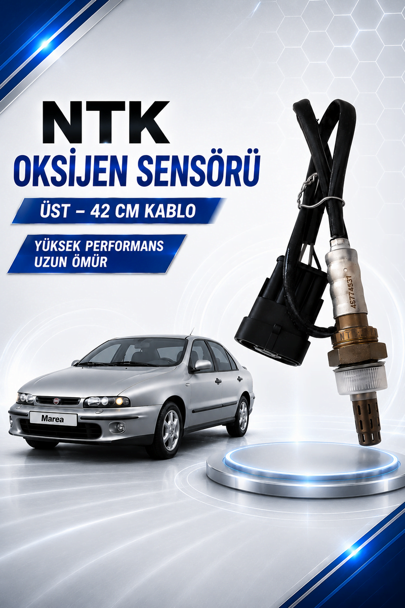NTK Fiat Marea Liberty Exculisive - Stilo 1.6 Uyumlu Oksijen Sensörü Üst 42 cm Kablo
