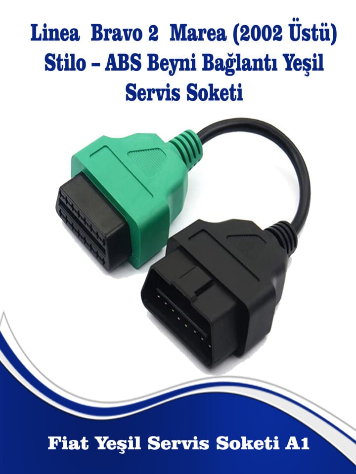 Yeşil Servis Soketi Fiat Uyumlu ABS Beyni Bağlantısı İçin