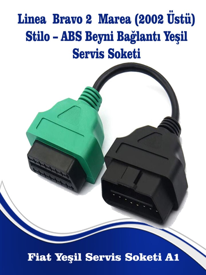 Yeşil Servis Soketi Fiat Uyumlu ABS Beyni Bağlantısı İçin