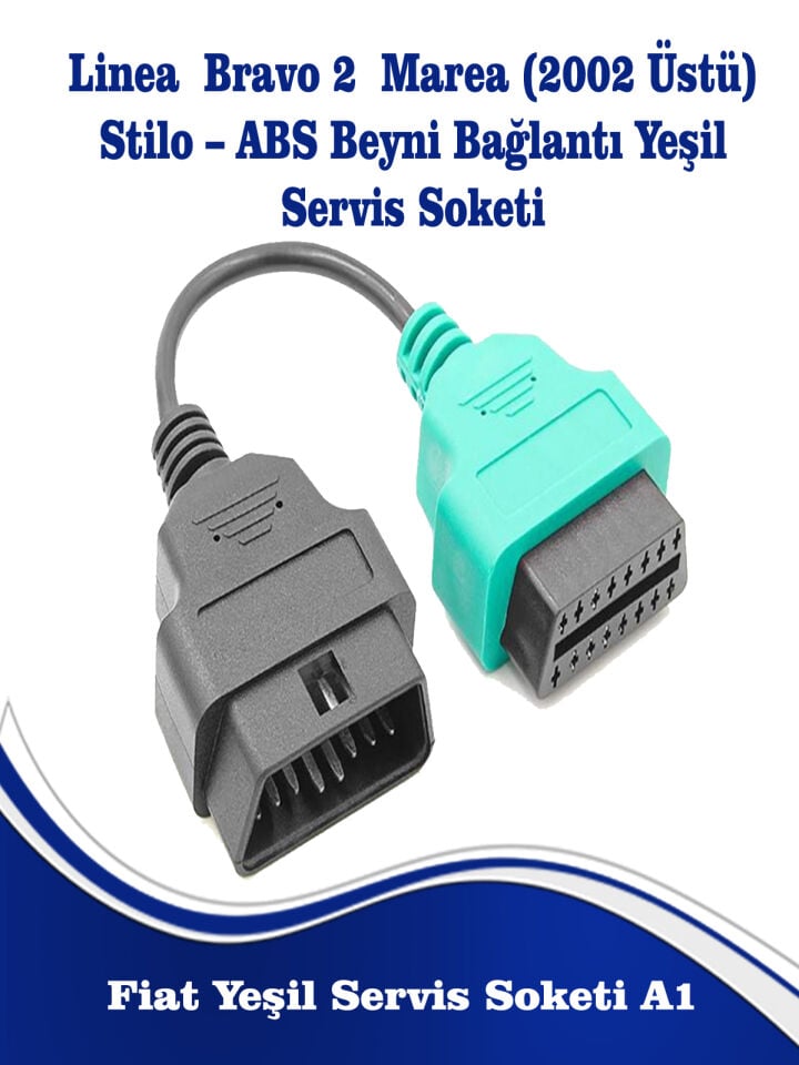 Yeşil Servis Soketi Fiat Uyumlu ABS Beyni Bağlantısı İçin