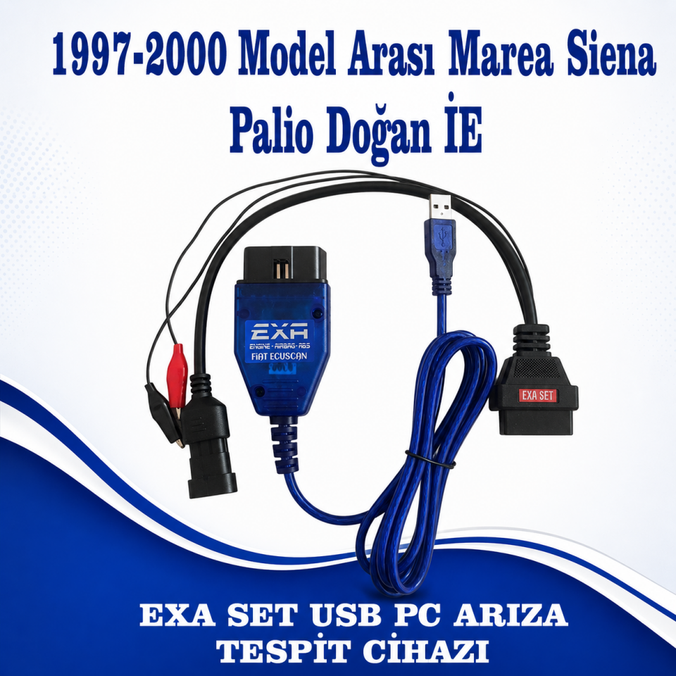 Exa ve 3 Pin Soketli Set Marea Brava Bravo Siena Palio Uyumlu Arıza Tespit Cihazı