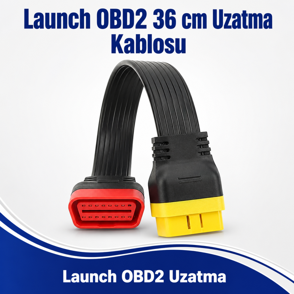 Launch Obd2 16 Pin Uzatma Kablosu 36 Cm