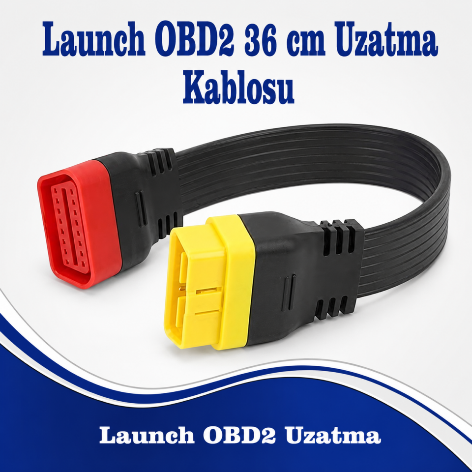 Launch Obd2 16 Pin Uzatma Kablosu 36 Cm