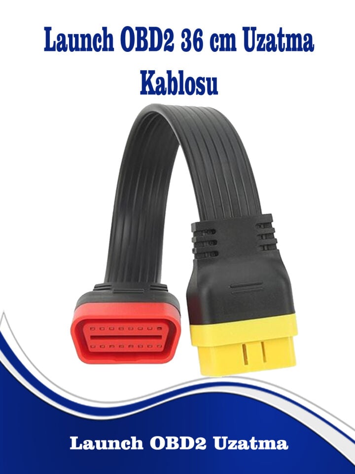 Launch Obd2 16 Pin Uzatma Kablosu 36 Cm