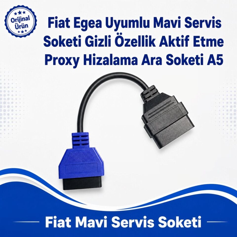 Fiat Egea Uyumlu Mavi Servis Soketi Gizli Özellik Aktif Etme Proxy Hizalama Ara Soketi A5
